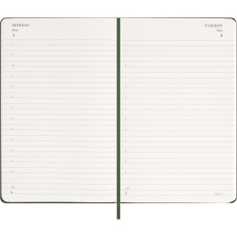 Kalender 12M Daily 2027 Hardcover Large Myrtle Green i gruppen Papper & Block / Kalendrar och almanackor / 12-månaderskalendrar hos Pen Store (137425)
