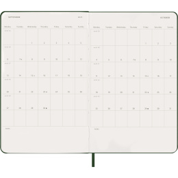 Kalender 12M Daily 2027 Hardcover Large Myrtle Green i gruppen Papper & Block / Kalendrar och almanackor / 12-månaderskalendrar hos Pen Store (137425)