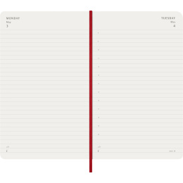 Kalender 12M Daily 2027 Softcover Large Red i gruppen Papper & Block / Kalendrar och almanackor / 12-månaderskalendrar hos Pen Store (137427)