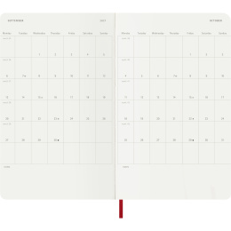 Kalender 12M Daily 2027 Softcover Large Red i gruppen Papper & Block / Kalendrar och almanackor / 12-månaderskalendrar hos Pen Store (137427)