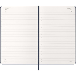 Kalender 12M Daily 2027 Hardcover Large Sapphire Blue i gruppen Papper & Block / Kalendrar och almanackor / 12-månaderskalendrar hos Pen Store (137428)
