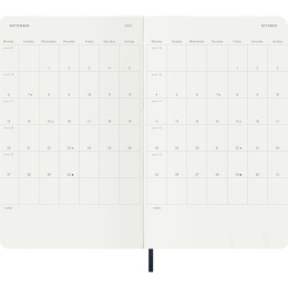 Kalender 12M Daily 2027 Softcover Large Sapphire Blue i gruppen Papper & Block / Kalendrar och almanackor / 12-månaderskalendrar hos Pen Store (137429)