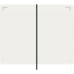 Kalender 12M Daily 2027 Softcover Large Myrtle Green i gruppen Papper & Block / Kalendrar och almanackor / 12-månaderskalendrar hos Pen Store (137430)