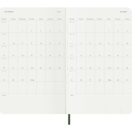 Kalender 12M Daily 2027 Softcover Large Myrtle Green i gruppen Papper & Block / Kalendrar och almanackor / 12-månaderskalendrar hos Pen Store (137430)