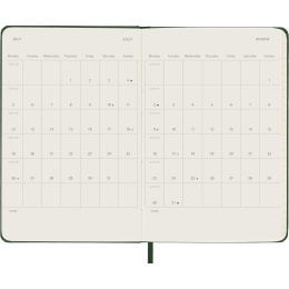 Kalender 12M Daily 2027 Hardcover Pocket Myrtle Green i gruppen Papper & Block / Kalendrar och almanackor / 12-månaderskalendrar hos Pen Store (137434)