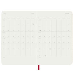Kalender 12M Daily 2027 Softcover Pocket Red i gruppen Papper & Block / Kalendrar och almanackor / 12-månaderskalendrar hos Pen Store (137436)