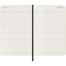 Kalender 12M Monthly 2027 Softcover XL Black i gruppen Papper & Block / Kalendrar och almanackor / 12-månaderskalendrar hos Pen Store (137441)