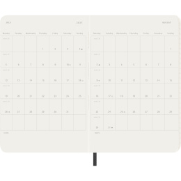 Kalender 12M Monthly 2027 Softcover XL Black i gruppen Papper & Block / Kalendrar och almanackor / 12-månaderskalendrar hos Pen Store (137441)