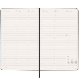 Kalender 12M Weekly Vertical PRO 2027 Hardcover Large Black i gruppen Papper & Block / Kalendrar och almanackor / 12-månaderskalendrar hos Pen Store (137442)