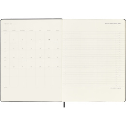 Kalender 12M Weekly Vertical PRO 2027 Hardcover XL Black i gruppen Papper & Block / Kalendrar och almanackor / 12-månaderskalendrar hos Pen Store (137443)