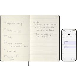 Kalender 12M Smart PRO Digital Weekly Note 2027 Large Black i gruppen Papper & Block / Kalendrar och almanackor / 12-månaderskalendrar hos Pen Store (137445)