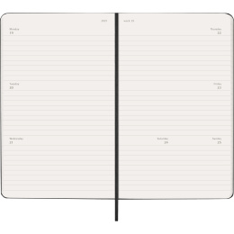 Kalender 12M Weekly Horizontal 2027 Hardcover Large Black i gruppen Papper & Block / Kalendrar och almanackor / 12-månaderskalendrar hos Pen Store (137446)