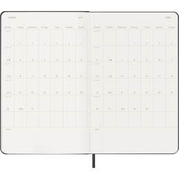 Kalender 12M Weekly Horizontal 2027 Hardcover Large Black i gruppen Papper & Block / Kalendrar och almanackor / 12-månaderskalendrar hos Pen Store (137446)