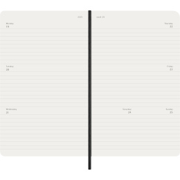 Kalender 12M Weekly Horizontal 2027 Softcover Large Black i gruppen Papper & Block / Kalendrar och almanackor / 12-månaderskalendrar hos Pen Store (137447)