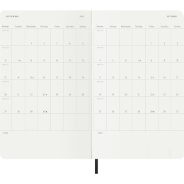 Kalender 12M Weekly Horizontal 2027 Softcover Large Black i gruppen Papper & Block / Kalendrar och almanackor / 12-månaderskalendrar hos Pen Store (137447)