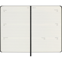 Kalender 12M Weekly Horizontal 2027 Hardcover Pocket Black i gruppen Papper & Block / Kalendrar och almanackor / 12-månaderskalendrar hos Pen Store (137448)