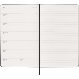 Kalender 12M Weekly Notebook 2027 Hardcover Large Black i gruppen Papper & Block / Kalendrar och almanackor / 12-månaderskalendrar hos Pen Store (137450)