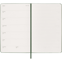 Kalender 12M Weekly Notebook 2027 Hardcover Large Myrtle Green i gruppen Papper & Block / Kalendrar och almanackor / 12-månaderskalendrar hos Pen Store (137452)