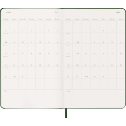 Kalender 12M Weekly Notebook 2027 Hardcover Large Myrtle Green i gruppen Papper & Block / Kalendrar och almanackor / 12-månaderskalendrar hos Pen Store (137452)
