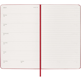 Kalender 12M Weekly Notebook 2027 Hardcover Large Red i gruppen Papper & Block / Kalendrar och almanackor / 12-månaderskalendrar hos Pen Store (137455)