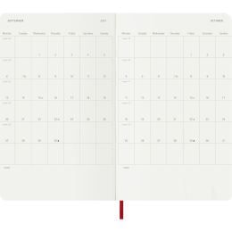 Kalender 12M Weekly Notebook 2027 Softcover Large Red i gruppen Papper & Block / Kalendrar och almanackor / 12-månaderskalendrar hos Pen Store (137456)