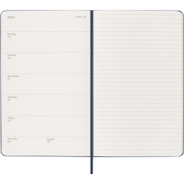 Kalender 12M Weekly Notebook 2027 Hardcover Large Sapphire Blue i gruppen Papper & Block / Kalendrar och almanackor / 12-månaderskalendrar hos Pen Store (137457)