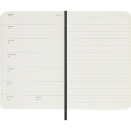 Kalender 12M Weekly Notebook 2027 Softcover Pocket Black i gruppen Papper & Block / Kalendrar och almanackor / 12-månaderskalendrar hos Pen Store (137459)