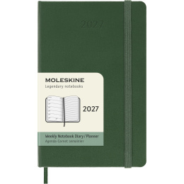 Kalender 12M Weekly Notebook 2027 Hardcover Pocket Myrtle Green i gruppen Papper & Block / Kalendrar och almanackor / 12-månaderskalendrar hos Pen Store (137460)