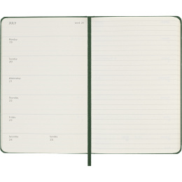 Kalender 12M Weekly Notebook 2027 Hardcover Pocket Myrtle Green i gruppen Papper & Block / Kalendrar och almanackor / 12-månaderskalendrar hos Pen Store (137460)
