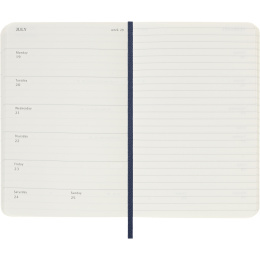 Kalender 12M Weekly Notebook 2027 Softcover Pocket Sapphire Blue i gruppen Papper & Block / Kalendrar och almanackor / 12-månaderskalendrar hos Pen Store (137462)