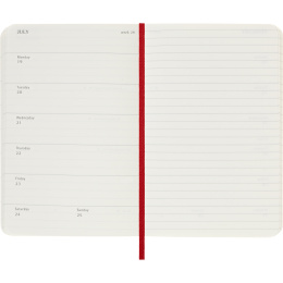 Kalender 12M Weekly Notebook 2027 Softcover Pocket Red i gruppen Papper & Block / Kalendrar och almanackor / 12-månaderskalendrar hos Pen Store (137464)
