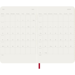 Kalender 12M Weekly Notebook 2027 Softcover Pocket Red i gruppen Papper & Block / Kalendrar och almanackor / 12-månaderskalendrar hos Pen Store (137464)