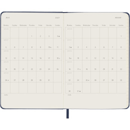 Kalender 12M Weekly Notebook 2027 Hardcover Pocket Sapphire Blue i gruppen Papper & Block / Kalendrar och almanackor / 12-månaderskalendrar hos Pen Store (137465)