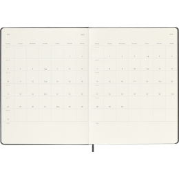 Kalender 12M Weekly Notebook 2027 Hardcover XL Black i gruppen Papper & Block / Kalendrar och almanackor / 12-månaderskalendrar hos Pen Store (137466)