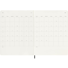 Kalender 12M Weekly Notebook 2027 Softcover XL Black i gruppen Papper & Block / Kalendrar och almanackor / 12-månaderskalendrar hos Pen Store (137467)