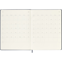 Kalender 12M Weekly Notebook 2027 Hardcover XL Sapphire Blue i gruppen Papper & Block / Kalendrar och almanackor / 12-månaderskalendrar hos Pen Store (137468)