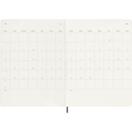 Kalender 12M Weekly Notebook 2027 Softcover XL Sapphire Blue i gruppen Papper & Block / Kalendrar och almanackor / 12-månaderskalendrar hos Pen Store (137469)