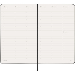 Kalender 12M Weekly Vertical 2027 Hardcover Large Black i gruppen Papper & Block / Kalendrar och almanackor / 12-månaderskalendrar hos Pen Store (137470)