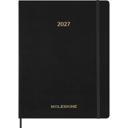 Kalender 12M Weekly Vertical 2027 Essential Softcover XXL Black i gruppen Papper & Block / Kalendrar och almanackor / 12-månaderskalendrar hos Pen Store (137472)