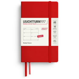 Kalender Weekly Planner 2027 A6 Cherry i gruppen Papper & Block / Kalendrar och almanackor / 12-månaderskalendrar hos Pen Store (137481)