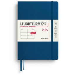 Kalender Weekly Planner 2027 A5 Indigo i gruppen Papper & Block / Kalendrar och almanackor / 12-månaderskalendrar hos Pen Store (137492)