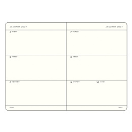 Kalender Weekly Planner 2027 A5 Indigo i gruppen Papper & Block / Kalendrar och almanackor / 12-månaderskalendrar hos Pen Store (137492)