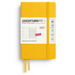 Kalender Weekly Planner & Notebook 2027 A6 Sunflower i gruppen Papper & Block / Kalendrar och almanackor / 12-månaderskalendrar hos Pen Store (137508)