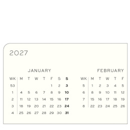 Kalender Weekly Planner & Notebook 2027 A5 Sage i gruppen Papper & Block / Kalendrar och almanackor / 12-månaderskalendrar hos Pen Store (137519)