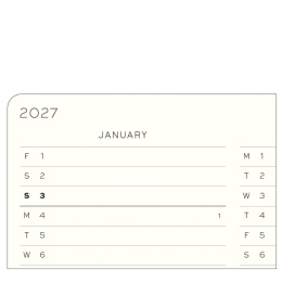 Kalender Weekly Planner & Notebook 2027 A5 Sage i gruppen Papper & Block / Kalendrar och almanackor / 12-månaderskalendrar hos Pen Store (137519)