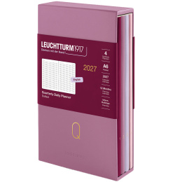 Kalender Quarterly Planner 2027 Shades of Rose i gruppen Papper & Block / Kalendrar och almanackor / 12-månaderskalendrar hos Pen Store (137524)