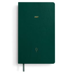 Kalender Quarterly Planner 2027 Shades of Green i gruppen Papper & Block / Kalendrar och almanackor / 12-månaderskalendrar hos Pen Store (137525)