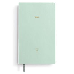 Kalender Quarterly Planner 2027 Shades of Green i gruppen Papper & Block / Kalendrar och almanackor / 12-månaderskalendrar hos Pen Store (137525)