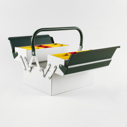 Toolbox Atena Grey/Green i gruppen Skapande & Hobby / Organisera / Förvaringslådor hos Pen Store (137546)