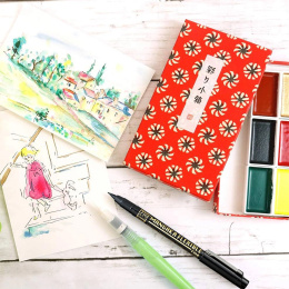 Gansai Tambi Irodori Kobako Akvarell Set Röd i gruppen Konstnärsmaterial / Konstnärsfärger / Akvarellfärg / Akvarellfärg i kopp hos Pen Store (137567)